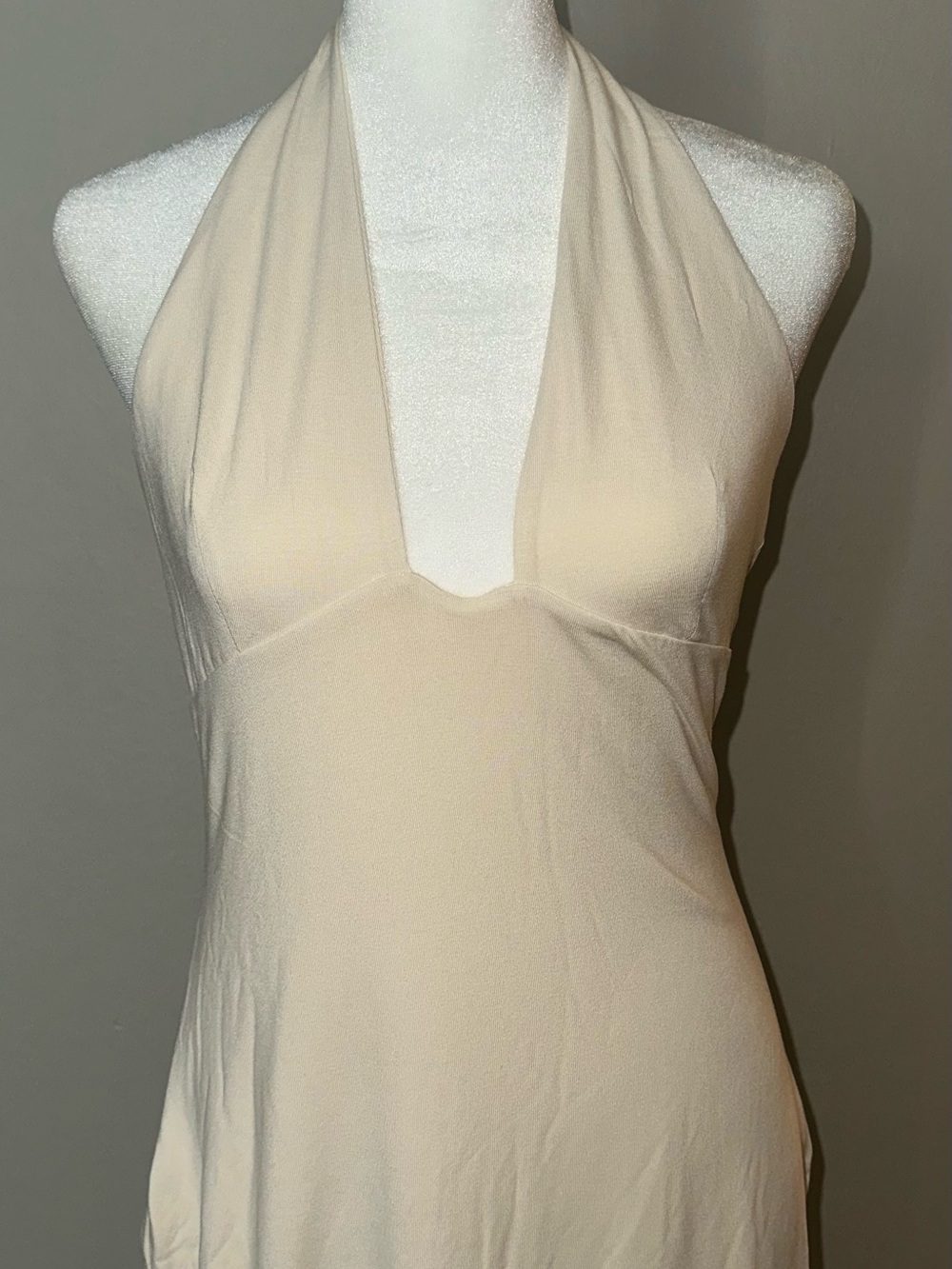 Oh Polly Cream Halter V-Neck Camisole